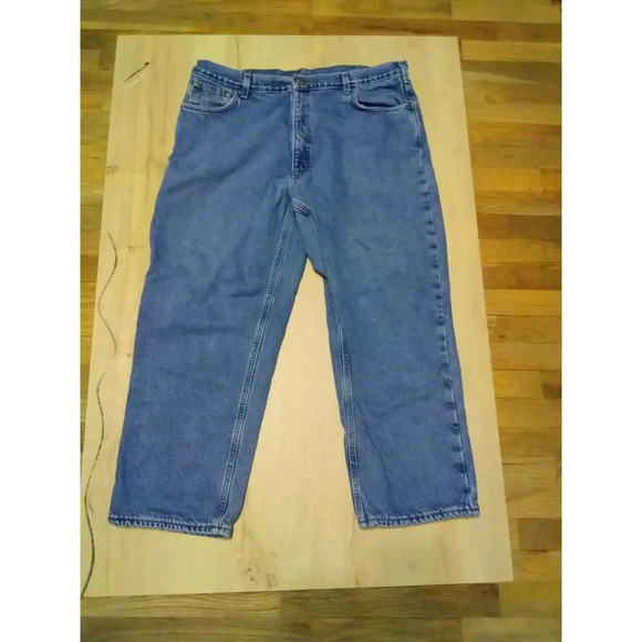 Carhartt Relaxed Fit Work Jeans Medium Blue 42x28 - Picture 6 of 7